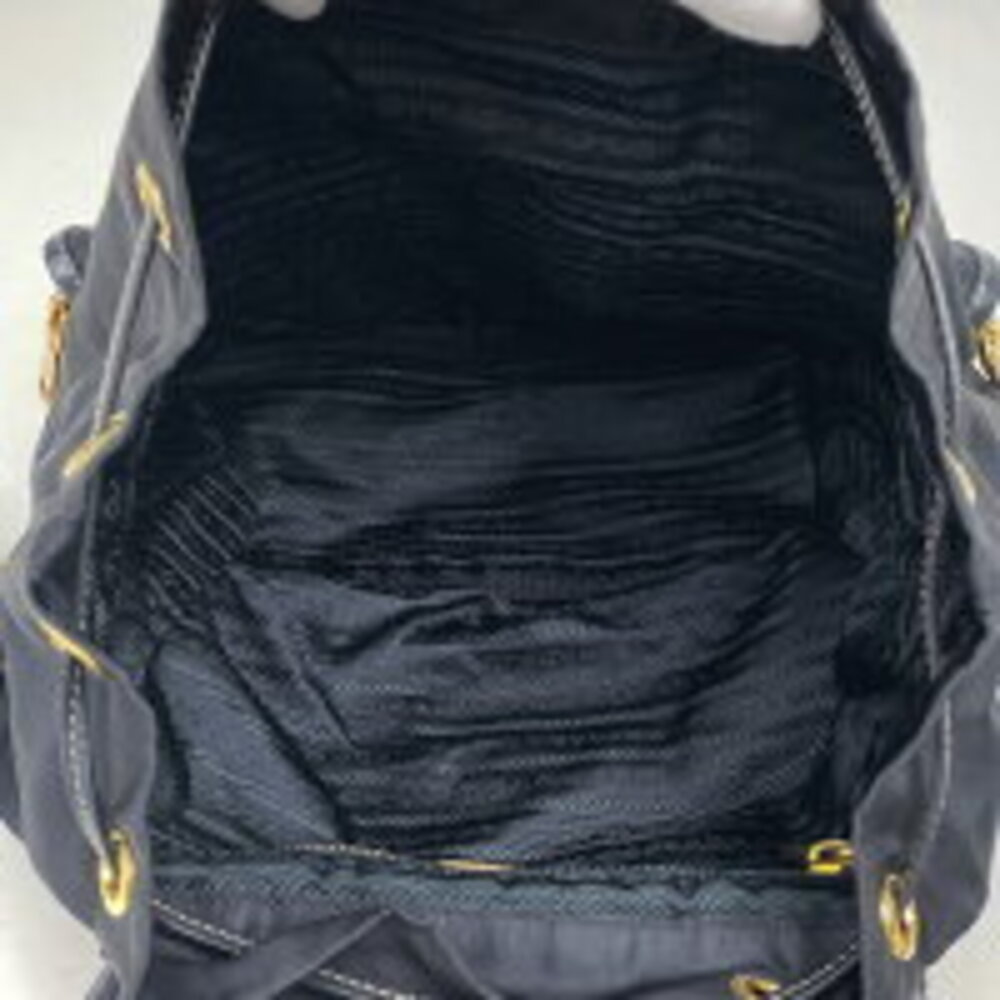 Prada logo plate backpack daypack Navy Blue - Picture 6 of 6